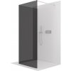 CERANO - Sprchová zástena Walk-in Onyx Corner Cube Ľ/P - 8 mm - hranatá vzpera - chróm, grafitové sklo - 90x40x200 cm
