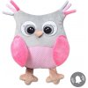 BabyOno hračka s hrkálkou Owl Sofia ružová