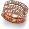 Prsteň s krištáľmi Swarovski Oliver Weber Index Rosegold 41116RG 52 mm