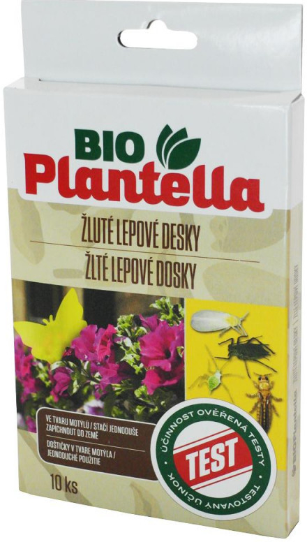 Desky lepové BIO PLANTELLA žluté 10ks