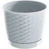 Prosperplast Kvetináč Ratolla Round 22 cm biely