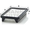 MANN FILTER Vzduchový filter C 23 004