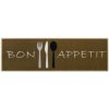 MD-ENTREE Kuchyňská predložka Bon Appetit brown 50x150