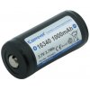 KeepPower P1634C3 16340 1000 mAh Li-ion 3,7V Button top s ochranou 2A