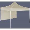Expodom Párty stan 3x3m – hliníkový, 1 bočná plachta, Béžová