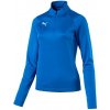 Dámský tréninkový top Puma Liga Training 1/4 Zip - Liga Training 1/4 Zip – funkční sportovní top Puma s krátkým zipem a projmutým dámským střihem, v modrém designu. - 3471269