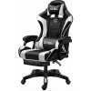 PRO Gaming Otočná herná stolička bielo-čierna