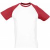 SOĽS Funky Pánske tričko SL11190 White / Red L