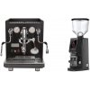 ECM Synchronika, black, dark walnut + Eureka Atom W 65, black