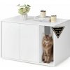 Skrinka na mačaciu toaletu, technológia bez náradia, 80 x 50 x 50 cm, biela