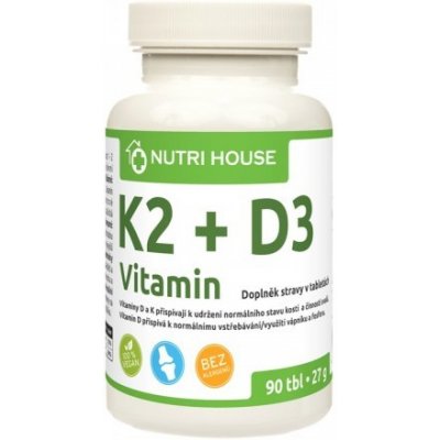 Nutristar K2 + D3 vitamín 90 tabliet
