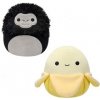 Squishmallows: Flip A Mallows - 13 cm plyšák - banán/gorila