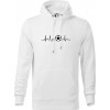 Ekg futbal loptu - Mikina pánska Cape s kapucňou - 3XL ( Biela )