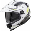 Helma na motorku SCORPION ADF-9000 AIR FEAT bielo/čierno/fluo žltá Veľkosť: XXL