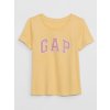 GAP 789406-03 dětské tričko s logem žlutá