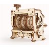 Ugears 3D dřevěné mechanické puzzle STEM klikací počítadlo