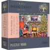 Trefl Drevené puzzle 1000 - Vianoce Pri krbe 20171