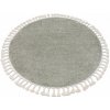 Najkoberce BERBER 9000 kruh zelený fredzle berber marokański shaggy 120 cm kruh