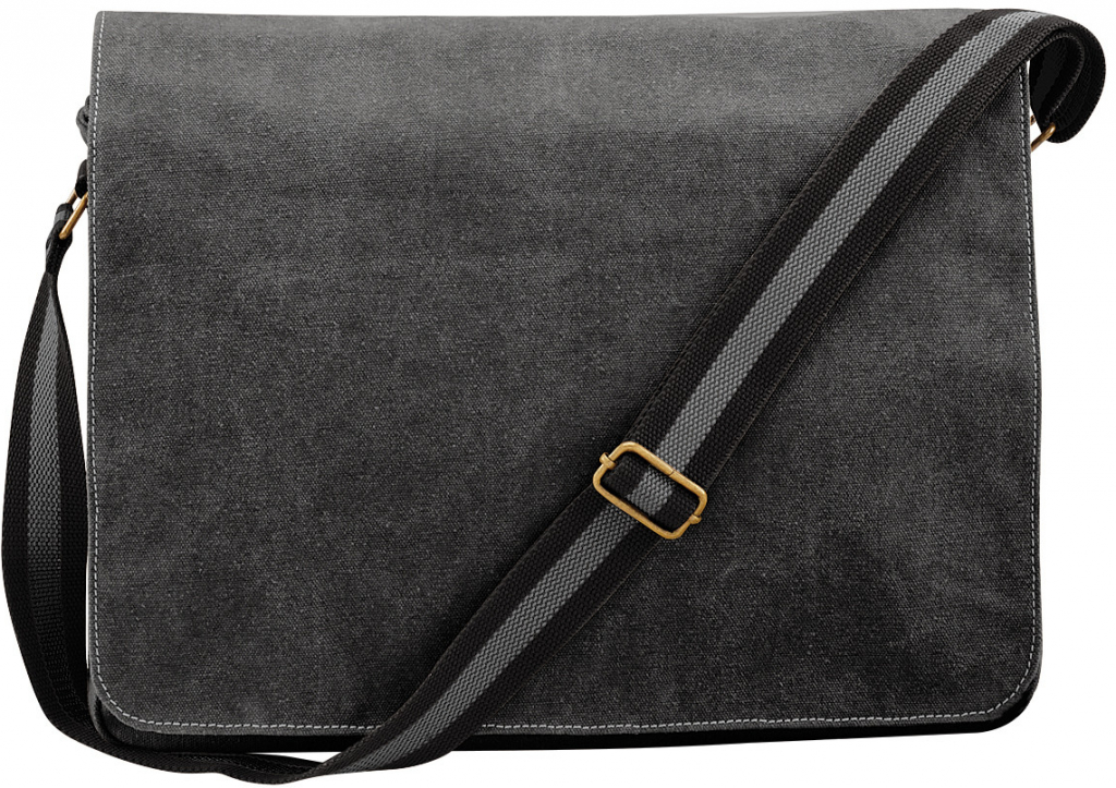 Quadra taška cez rameno Vintage taška s obálkou QD610 čierna Vintage čierna 40 x 30 x 12 cm