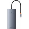 Rozbočovač 13v1 Baseus PortalJoy USB-C na HDMI+DP+VGA+C+USB+PD+RJ45+SD/TF+3,5 mm (sivý) B00053002811-01