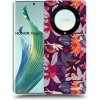 Picasee silikónový čierny obal pre Honor Magic5 Lite 5G - Purple Leaf