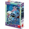 Dino Puzzle 100 dielikov Neónové svietiace puzzle Lilo & Stitch 100 dielikov pre deti od 5 rokov Hračky Dino