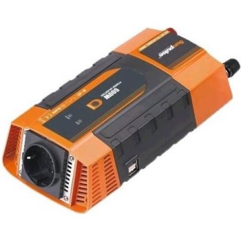 Carspa PID600-12, 12V/230V+2xUSB 600W, modifikovaná sínus, digitálny display