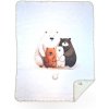 XKKO LUX Španielska detská deka - Bear Family, 75x100