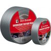 Den Braven B8031RL - Univerzálna textilná páska 25 mm, dĺžka 10 m strieborná