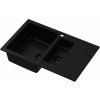 Ruvetti Signum granitový drez 79x49.5 cm čierna 3001S_FB1560_W
