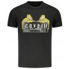 CAVALLI CLASS Perfektné Pánske Tričko Krátky Rukáv Čierna Farba: čierna, Veľkosť: 2XL