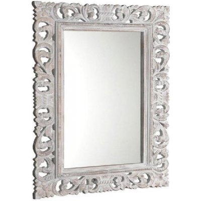 Sapho Scule - Zrkadlo v ráme, 70 cmx100 cm, biela IN171