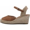 Tamaris 1-29610-42-305 Dámske sandále na kline hnedé 37