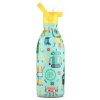 Detská termofľaša COOL BOTTLES KIDS SHORT CIRCUIT 3D 500 ML svetlo zelená,Mix