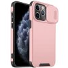 AppleKing matný kryt s posuvnou krytkou kamery na iPhone 11 Pro - ružový - možnosť vrátiť tovar ZADARMO do 30tich dní