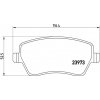 BREMBO Sada brzdových platničiek kotúčovej brzdy P68033X