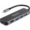 DELOCK 3 Port USB Hub und 4K HDMI Ausgang mit USB Type-C