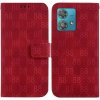 Peňaženkové kožené puzdro 8-shaped na Motorola Edge 40 Neo - Červená