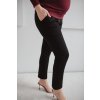 Tehotenské elegantné nohavice Black