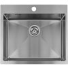 Laveo Malawi, 1-komorový nerezový drez 580x500x200 mm, brúsená oceľ, LAV-SLM_010T
