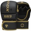 RDX MMA SPARRING BOXING GLOVES, KARA SERIES F6, BLACK-GOLD, Veľkosť L