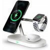 CONNECT IT MultiCharge 5 v 1 MagSafe Wireless Fast Charge bezdrátová nabíječka, BÍLÁ CWC-9010-WH