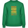 AWDis Sweat Mikina - Dizajn - Great Taste for Great Moments - Čistá zelená - XXL - Dámske