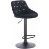 Barová stoličky Apolo Crystal Velur Black