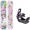 Beany LOVE dievčenský snowboard + Raven S230 Black/violet viazanie - 130 cm + S/M (EU 37-42)