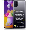 Picasee silikónový prehľadný obal pre Samsung Galaxy M31s - Kazma - SVĚT PATŘÍ TĚM, CO SE NEPOSEROU