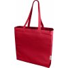 Recyklovaná taška Odessa 220 g/m2, white, Red