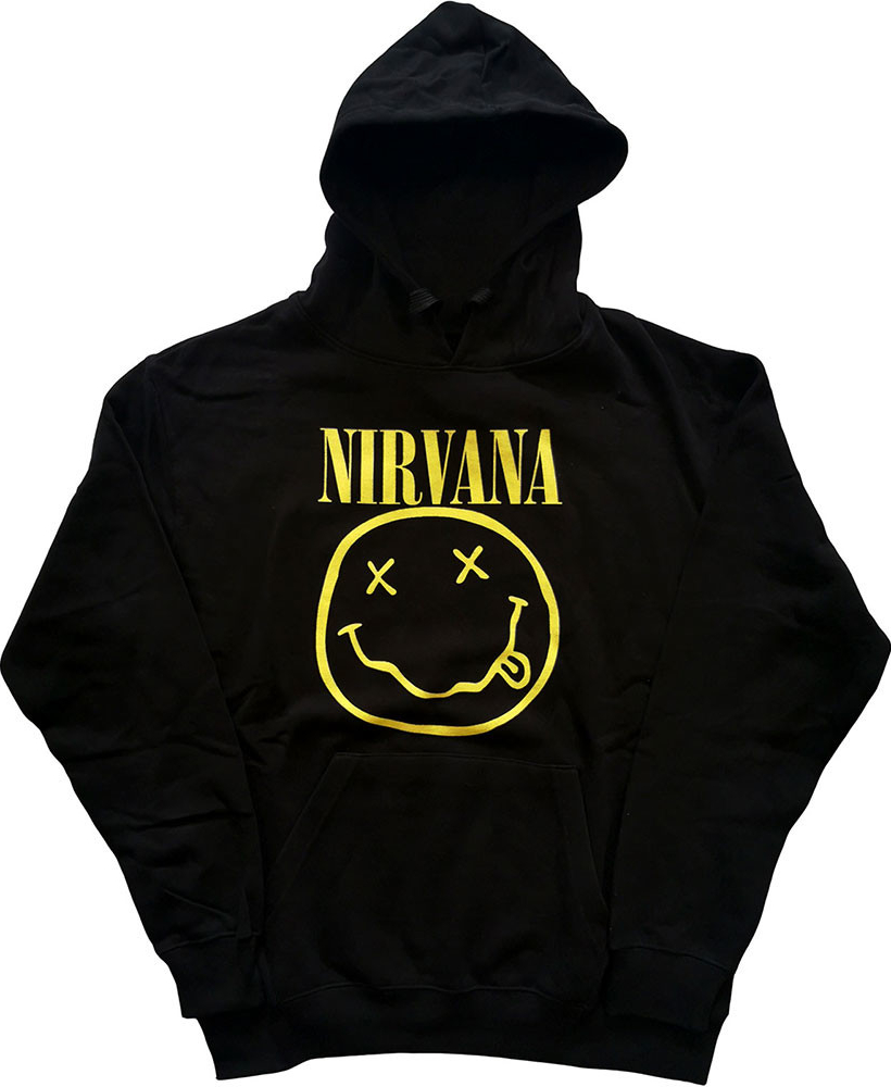 Nirvana mikina Yellow Smiley čierna