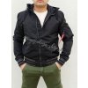 Alpha Industries bunda pánska MA-1 LW HOODED PZ black čierna