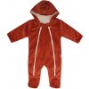 Mamatti Dojčenský overal VELVET Baby Fox hnědý